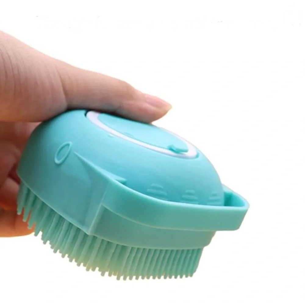 Pet- Dog Bath Silicone Scrubber - Blue